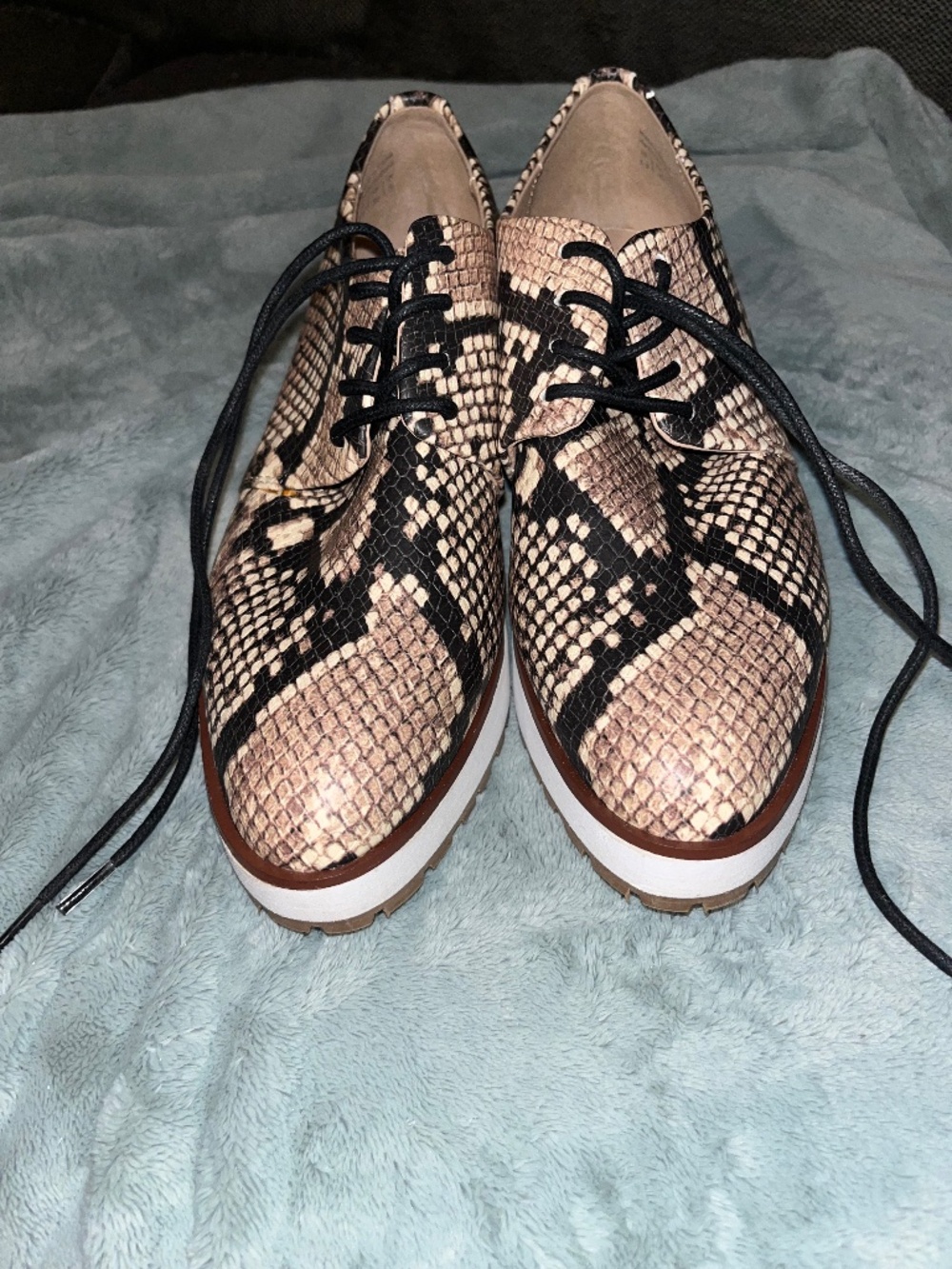 ALDO Genuine Leather Platform Shoes